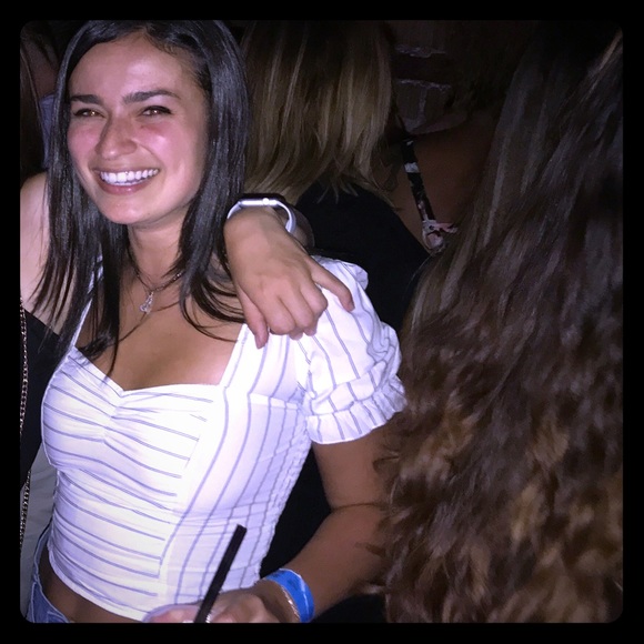 Free People Tops - Free People Cropped Puff-Sleeve Top